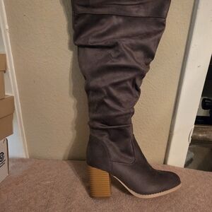Women's Suede Knee-High Boots